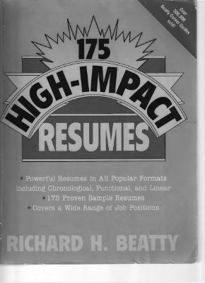 Beatty Richard. 175 High impact Resumes / 175 образцов резюме