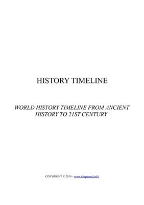 History Timeline