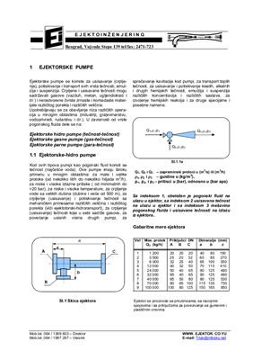 Ejektorske pumpe (Подбор эжекционного насоса)