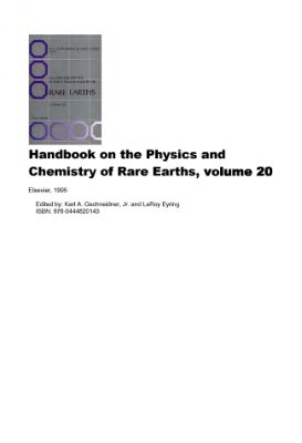 Gschneidner K.A., Jr. et al. (eds.) Handbook on the Physics and Chemistry of Rare Earths. V.20