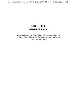 American Petroleum Institute Technical Data Book (API TDB)
