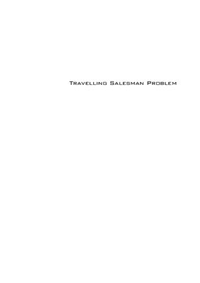 Greco F. (ed.) Travelling Salesman Problem