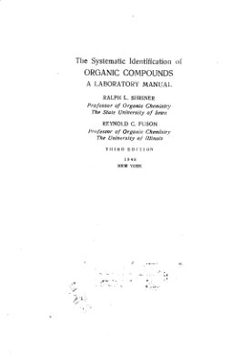 Шрайнер Р., Фьюсон Р. Систематический качественный анализ органических соединений
