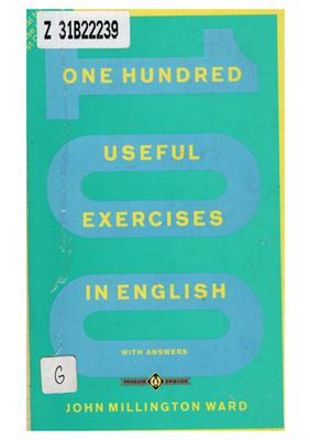 Millington Ward John. One Hundred Useful Exercises in English