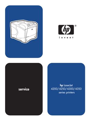 HP LaserJet 4200, 4250, 4300 and 4350 Series printers. Service Manual