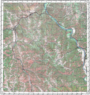 Топографические карты с M45-001 по M45-055 (Горный Алтай) Ч. 1