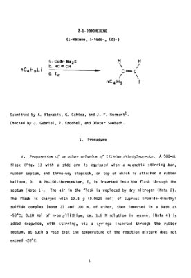Organic syntheses. Vol. 62, 1984