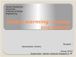 Global warming: causes and effects