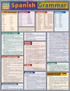 Таблица - Inc. BarCharts. Spanish Grammar