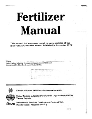 UNIDO (ed.) Fertilizer Manual