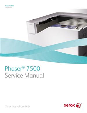 Xerox Phaser 7500 Printer. Service Manual