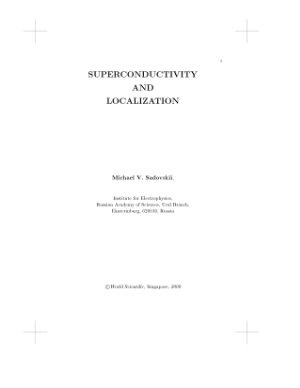 Sadovskii M.V. Superconductivity and Localization