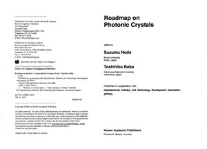 Noda S., Baba T. Roadmap on Photonic Crystals