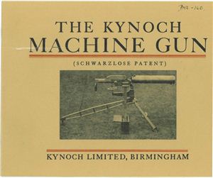 The Kynoch Machine Gun (Schwarzlose patent)