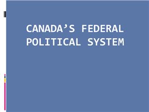 Political system of Canada