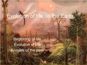 Evolution of life on the Earth