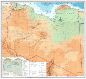 Ливия. Справочная карта