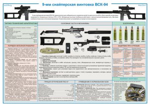 9 мм снайперская винтовка ВСК-94 (Плакат)
