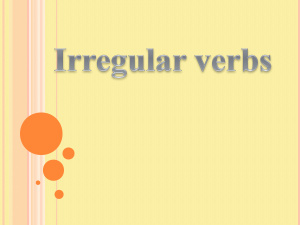 Irregular verbs (New English File Elementary & English File Elementary 3rd ed.)