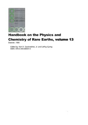 Gschneidner K.A., Jr. et al. (eds.) Handbook on the Physics and Chemistry of Rare Earths. V.13