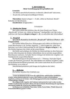 План-конспект урока немецкого языка. Berufswahl. 11 класс