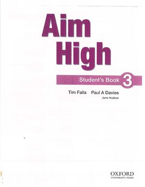 Tim Falla Aim High 3 (Student book)
