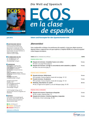 Ecos en la clase de español 2016 №07 (Методическая разработка для преподавателей)