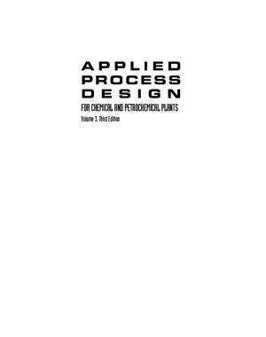 Ludwig E. Applied Process Design for Chemical and Petrochemical Plants - Vol 3