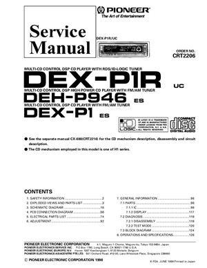Автомагнитола PIONEER DEX-P1R DEH-P946 DEX-P1