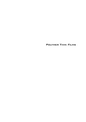 Hashim A.A. (ed.) Polymer Thin Films