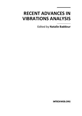 Baddour N. Recent Advances in Vibrations Analysis