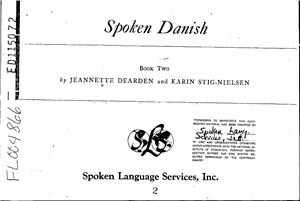 Dearden J., Stig-Nielsen K. Spoken Danish. Book Two