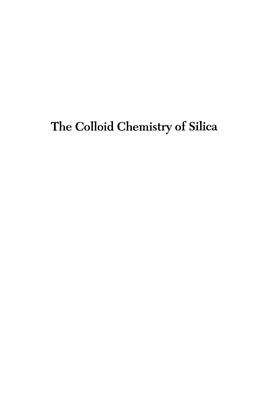 Bergna H.E. (ed.) The Colloid Chemistry of Silica