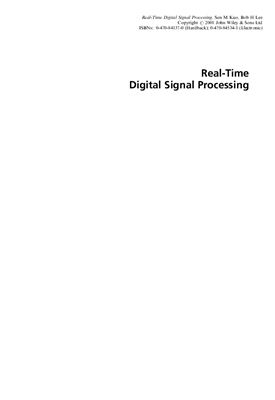 Kuo S.M., Lee B.H. Real Time Digital Signal Processing