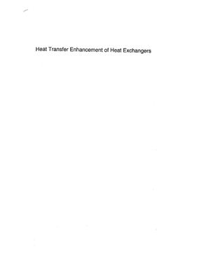 Kakac S., Bergles A.E. et al. Heat Transfer Enhancement of Heat Exchangers