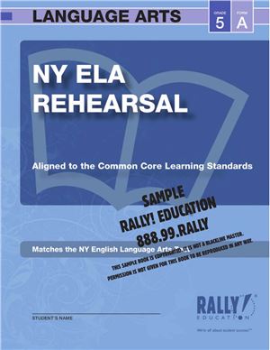 Rally Education. New York ELA Rehearsal. Grade 5. Sample