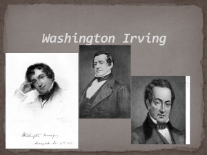 Вашингтон Ирвинг - биография и творчество (на английском языке)