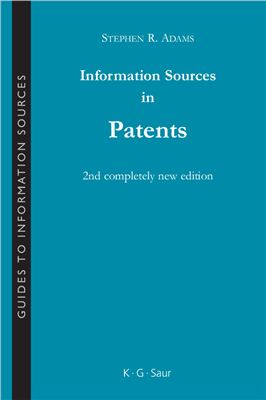 Adams S.R. Information Sources in Patents