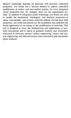 Nastasi M., Mayer J.W, Hirvonen J.K. Ion-solid interactions: fundamentals and applications