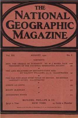 National Geographic Magazine 1901 №08