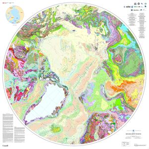 Geological map of the Arctic