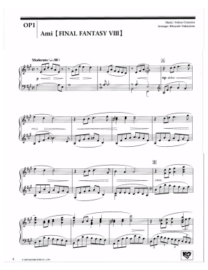 Uematsu Nobuo. Piano Opera. Final Fantasy VII VIII IX. Sheet Music