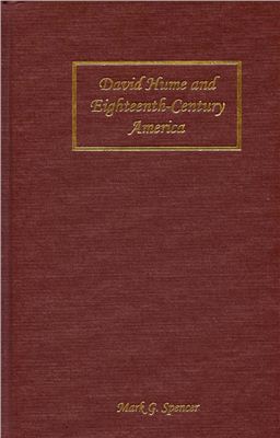 Spencer Mark G. David Hume and Eighteenth-Century America