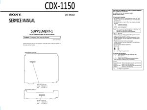 Компакт диск ченжер SONY CDX-1150