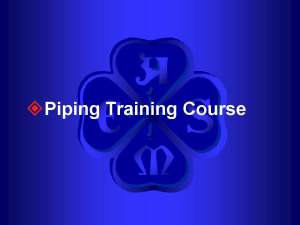 Piping Training Course Dr.Tarek Nagla 2010