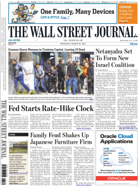 The Wall Street Journal 2015 №139 March 19 (Asia Edition)