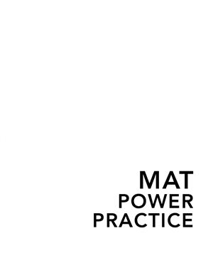 Learning Express Editors. MAT: Power Practice