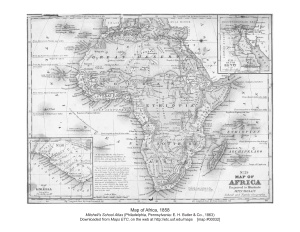 Pre-Colonial Africa, 1858 / Доколониальная Африка, 1858