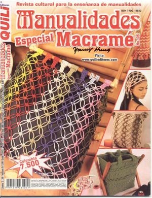 Специальный выпуск итальянского журнала Manualidades - Макраме