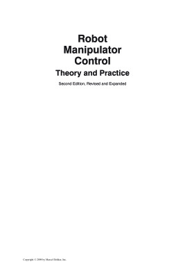 Lewis, Dawson, Abdallah. Robot Manipulator Control Theory and Practice